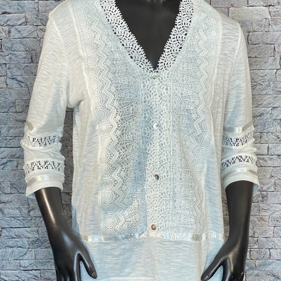 Hannah Tops - H Hannah Pull Over Blouse